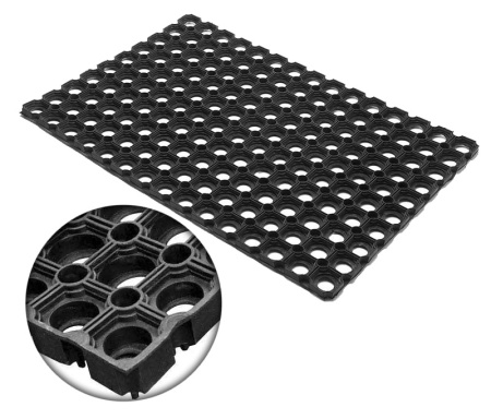 Коврик резиновый, ячеистый, грязесборный    45 х 75 х 1,2 см (RH)