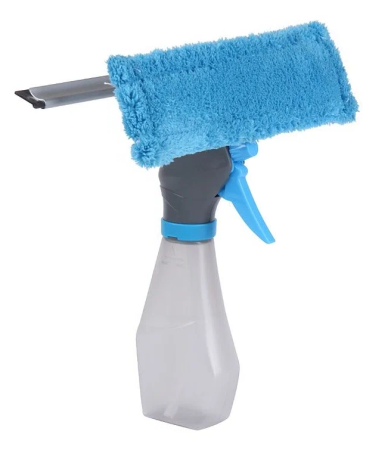 Стеклоочиститель-пульверизатор, резиновый скребок+ микрофибра KD-SF09