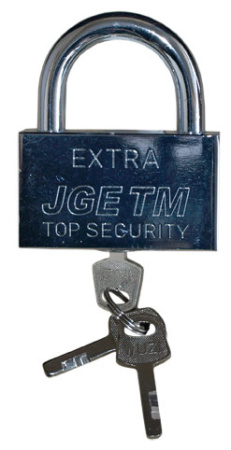 Замок навесной 60 хромир. "ЭКСТРА" 