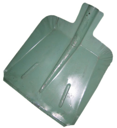 Лопата снег. совк. ЛС-3 380 х 380 мм сталь эмаль(толщ.0,8)  с наклад. б/ч 