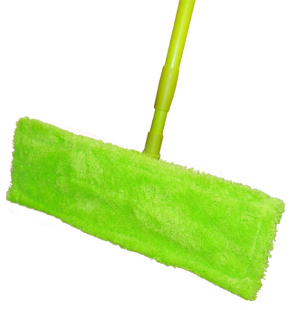 Швабра плоская, насадка МИКРОФИБРА, с метал. телескоп. ручкой KD-8117m