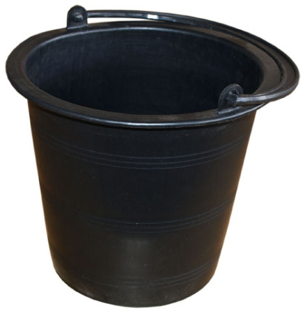 Ведро пласт.   8л  для садово огор. работ б/крышки чёрн. 