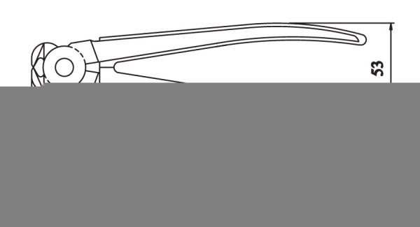 Кусачки торцевые 200 мм декор./ручки [НИЗ]